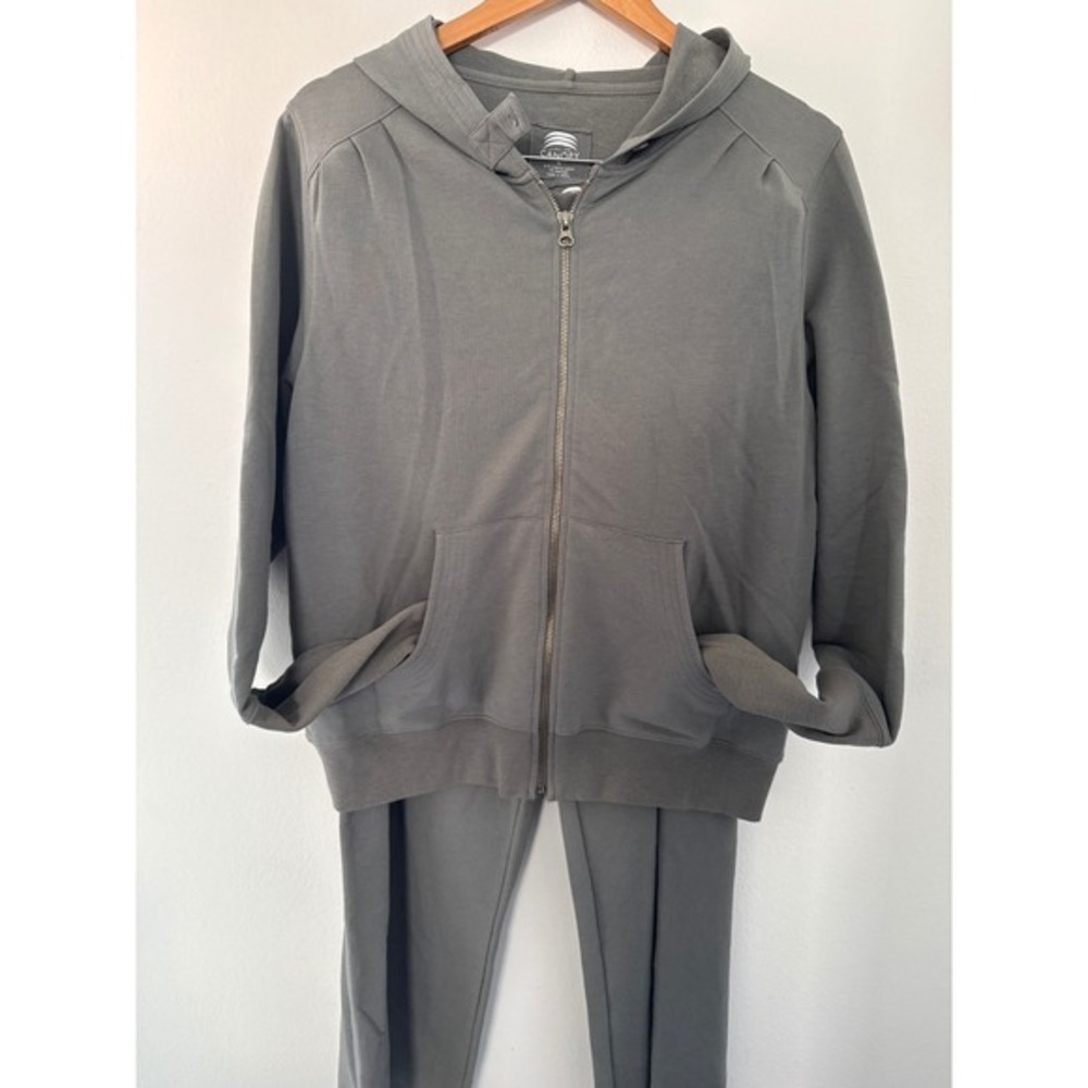 Under the Canopy Organic Cotton Gray Sweat Set Women's‎ Size XL Athleisure Comfy